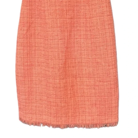 Trina Turk Tweed Sleeveless Dress Tangerine Size 2 - Picture 5 of 12